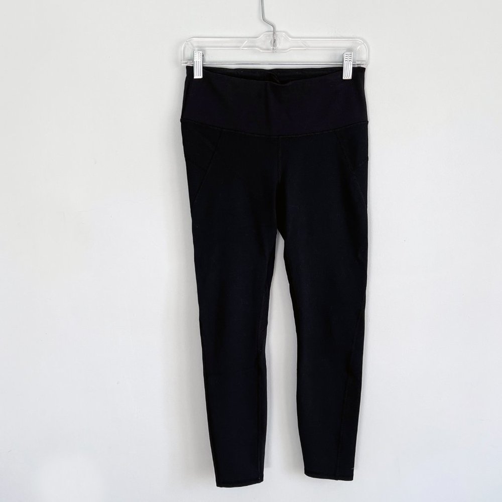 Athleta Black 7/8 High Waisted Compression Leggings Size Small